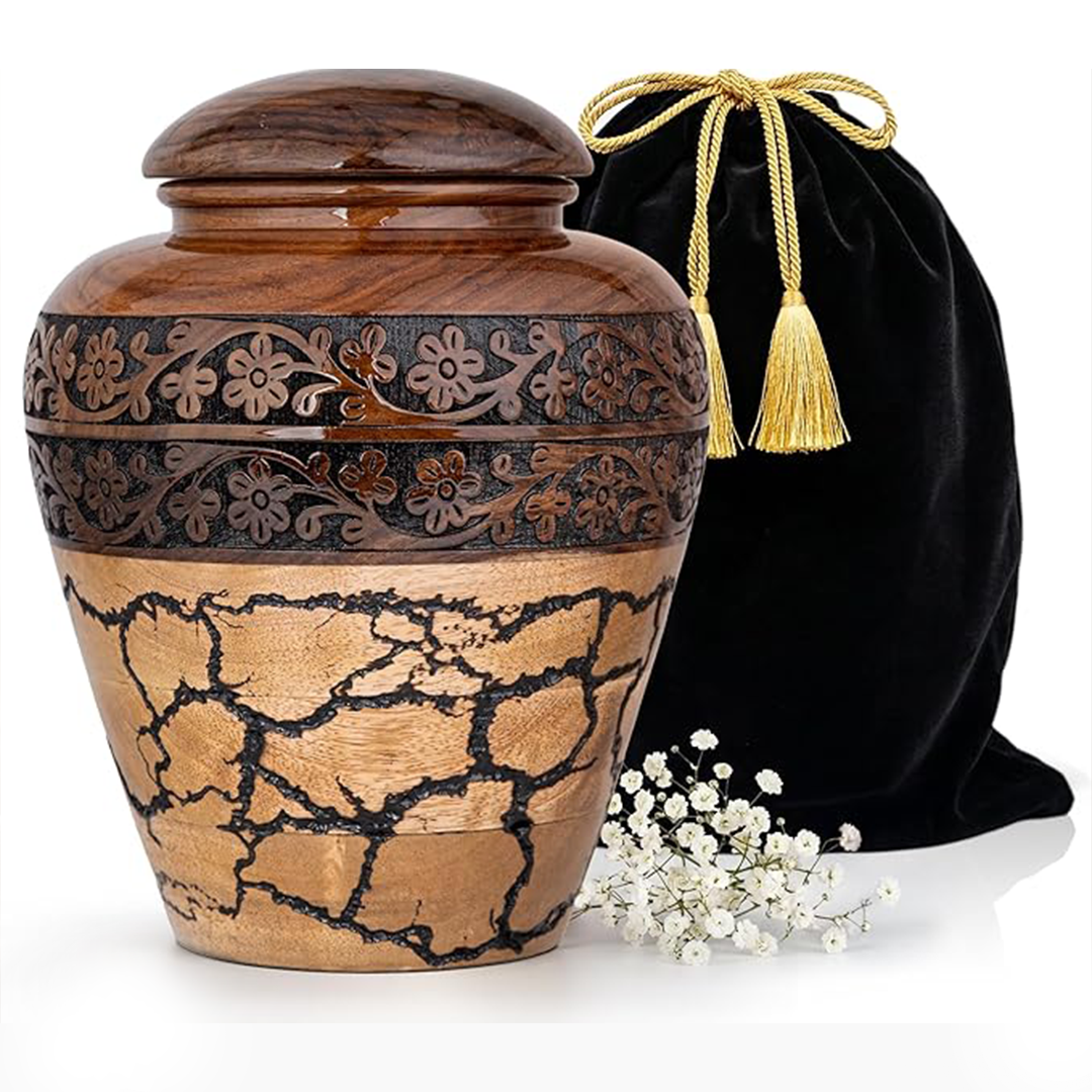 Large Wooden Urns for Human Ashes
